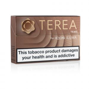 A closed pack of IQOS Terea Teak sticks